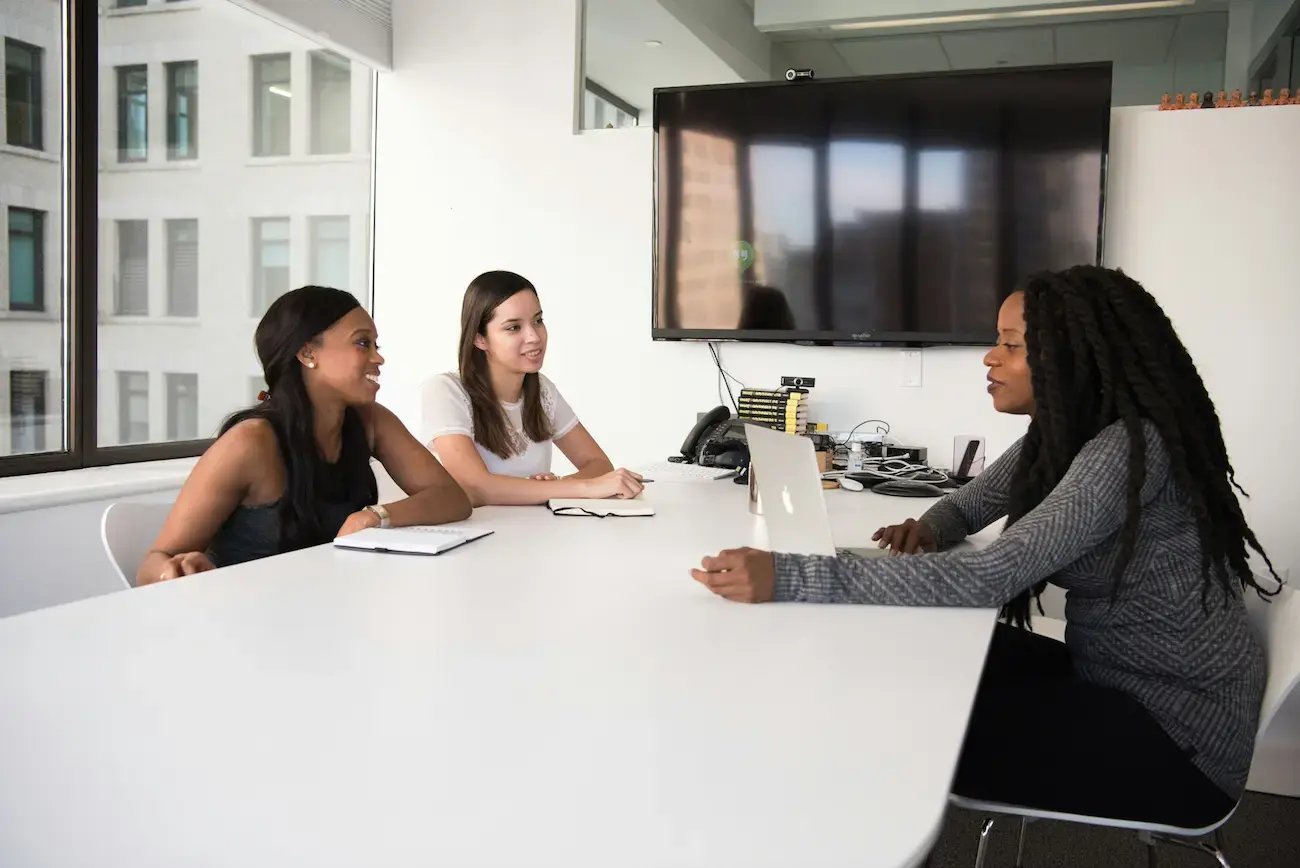 Diversity meeting at an office